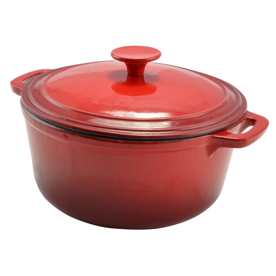 Zománcozott öntöttvas lábas fedővel - 28 cm - 6,5 liter 3 Zománcozott öntöttvas lábas